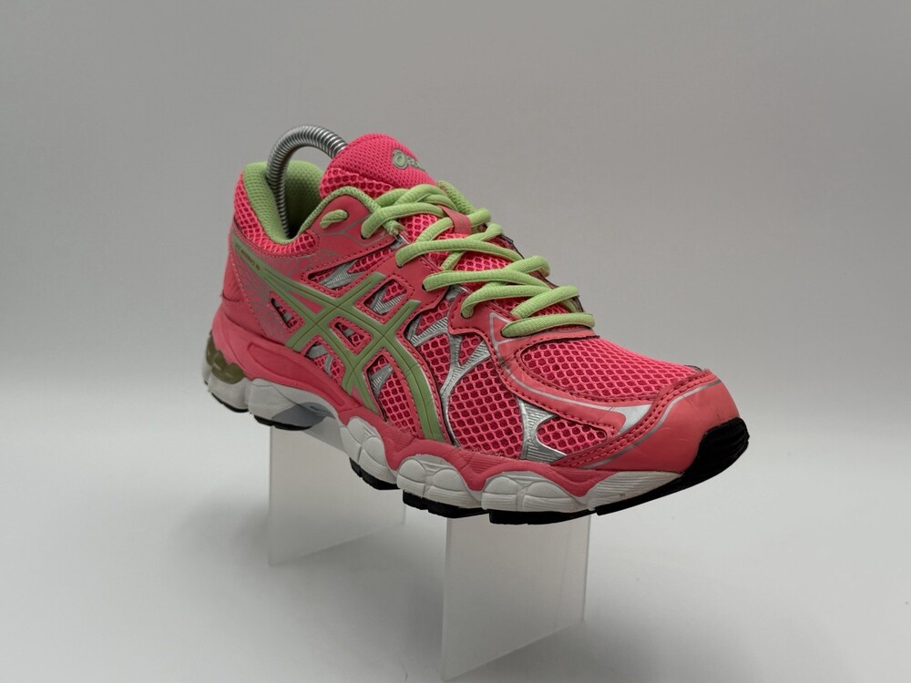 ASICS Gel Nimbus 16 Shoes Women’s Size  6.5 Pink Lime Green Running Athletic